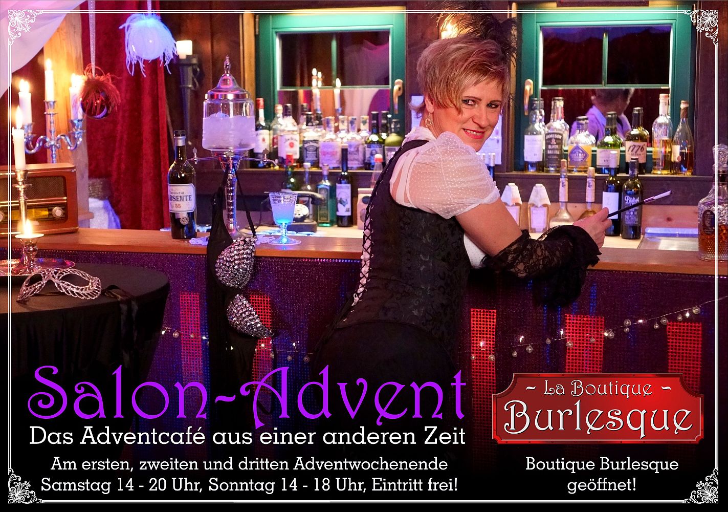 salonadvent in der spielerspelunke boutique burlesque absinthstube 
